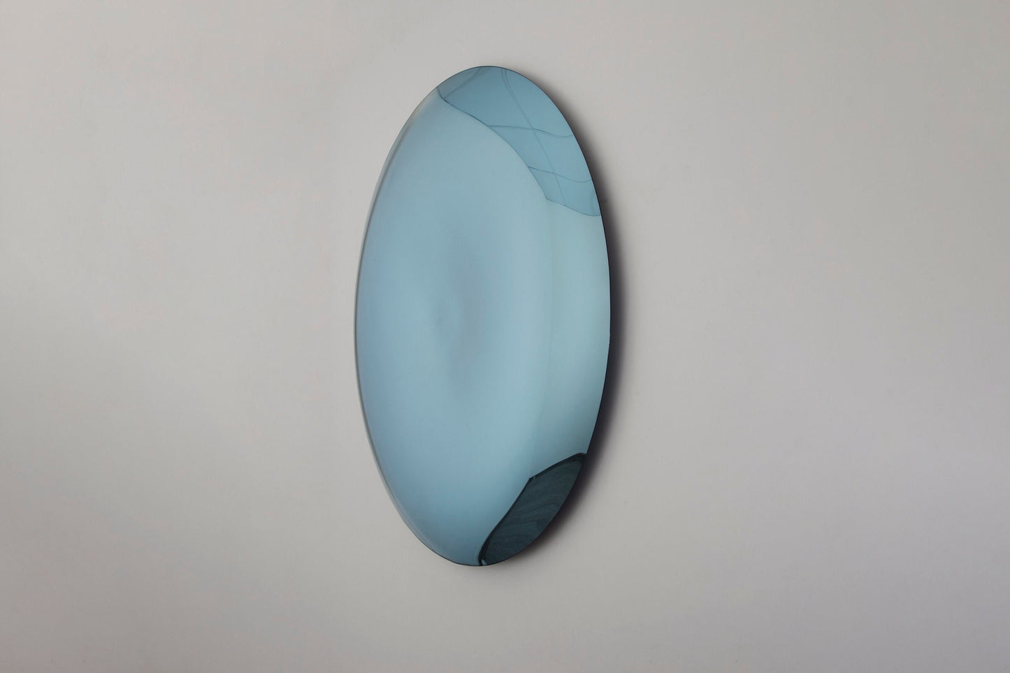 Contemporary Convex Mirror wih Concave Mirror, Inspired by Space Age decor, Blue Mirror, Hand crafted, Mirror Wall Decor, Curve Mirror